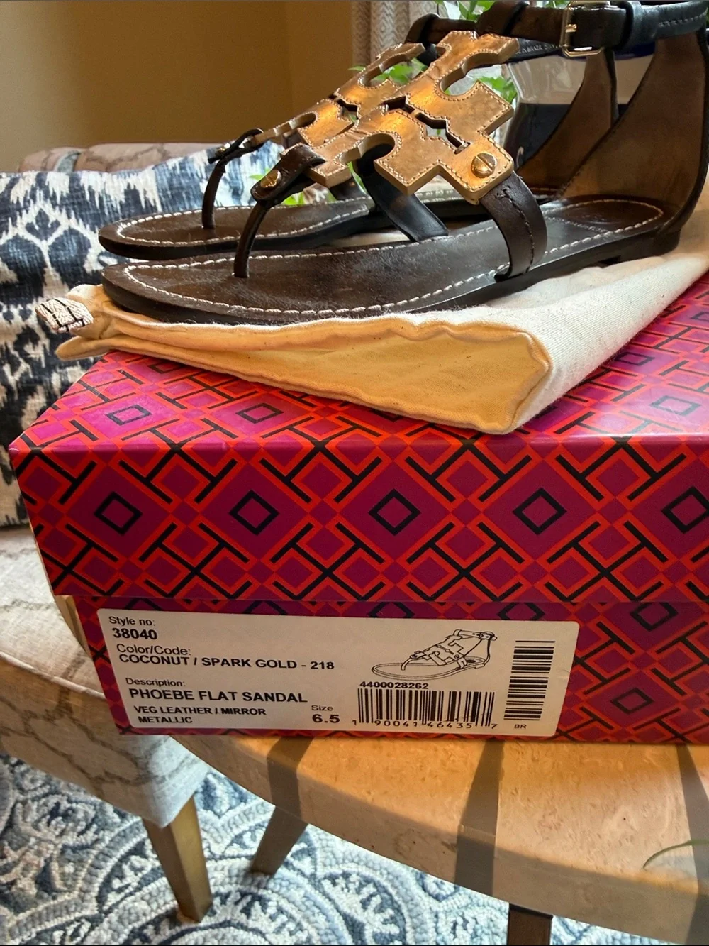 🌴🥥⭐️ Tory Burch Phoebe Flat Sandal